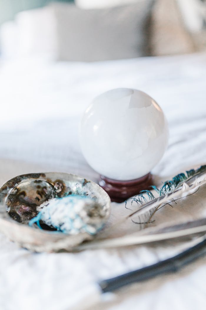 White Egg on Blue and White Net